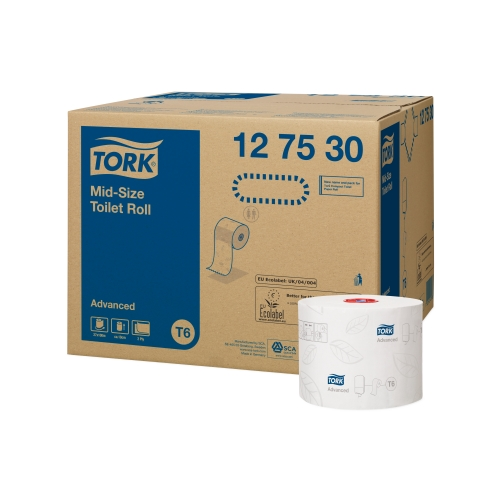 Papier toaletowy do dozownika Tork Mid-size biały